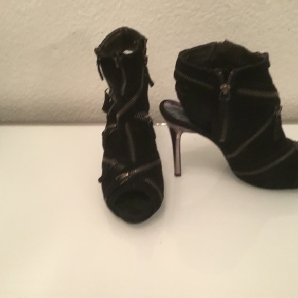 Sam Edelman suede peep toe zipper bootie sz 8 - Picture 10 of 10